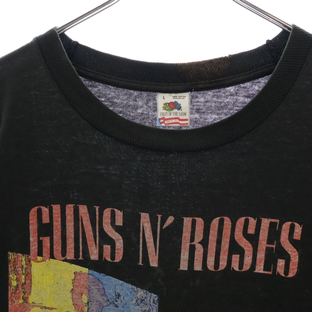 VINTAGE(ヴィンテージ) 90S VINTAGE METALLICA × GUNS N' ROSES TOUR 1992 ガンズアンドローゼズ メタリカ ツアー プリントTシャツ 半袖カットソー ブラック