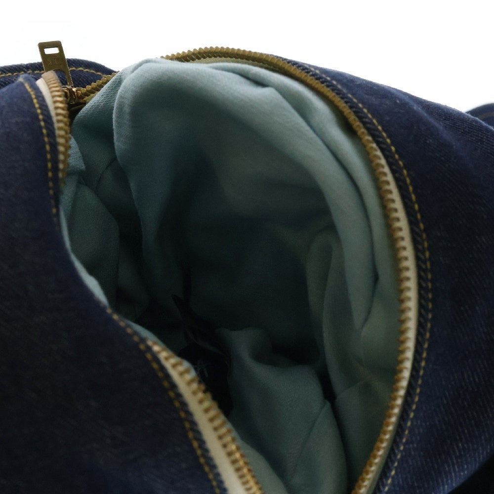 Holland Brandt(ホラントブラント) PUP PURSE 2.0 RAW BLUE DENIM ポップ パース 中綿 ショルダーバッグ インディゴ