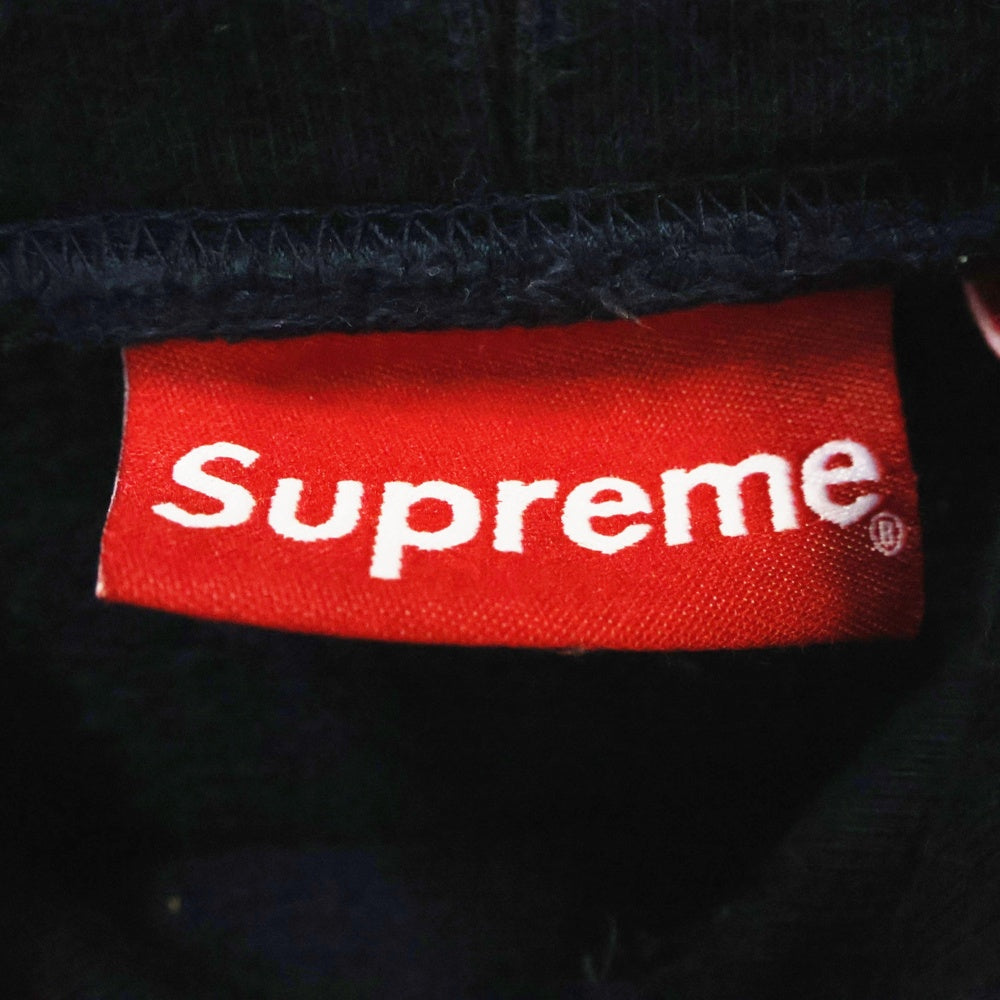 SUPREME(シュプリーム) 18AW Love or Hate Hooded Sweatshirt ラブオアヘイト フロント刺繍 スウェット プルオーバーパーカー ネイビー