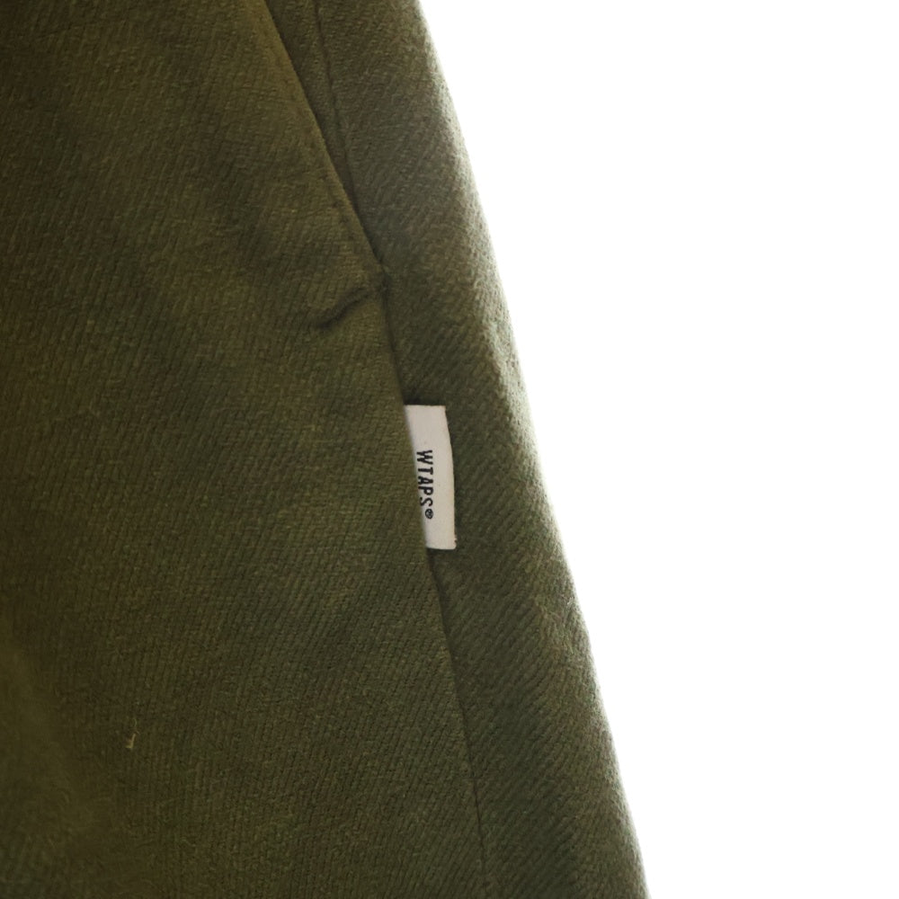 WTAPS(ダブルタップス) 20AW TUCK TROUSERS COTTON FLANNEL PANTS タックトラウザーズ コットンフランネルパンツ カーキ202WVDT-PTM03