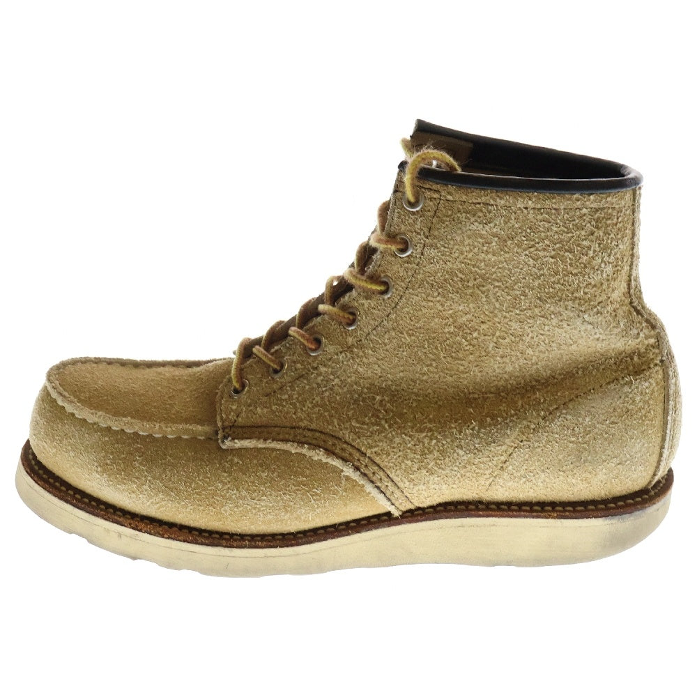 RED WING(レッド ウイング) 8173 羽タグ クラシック モック 6インチ スエード レースアップ ブーツ ベージュ