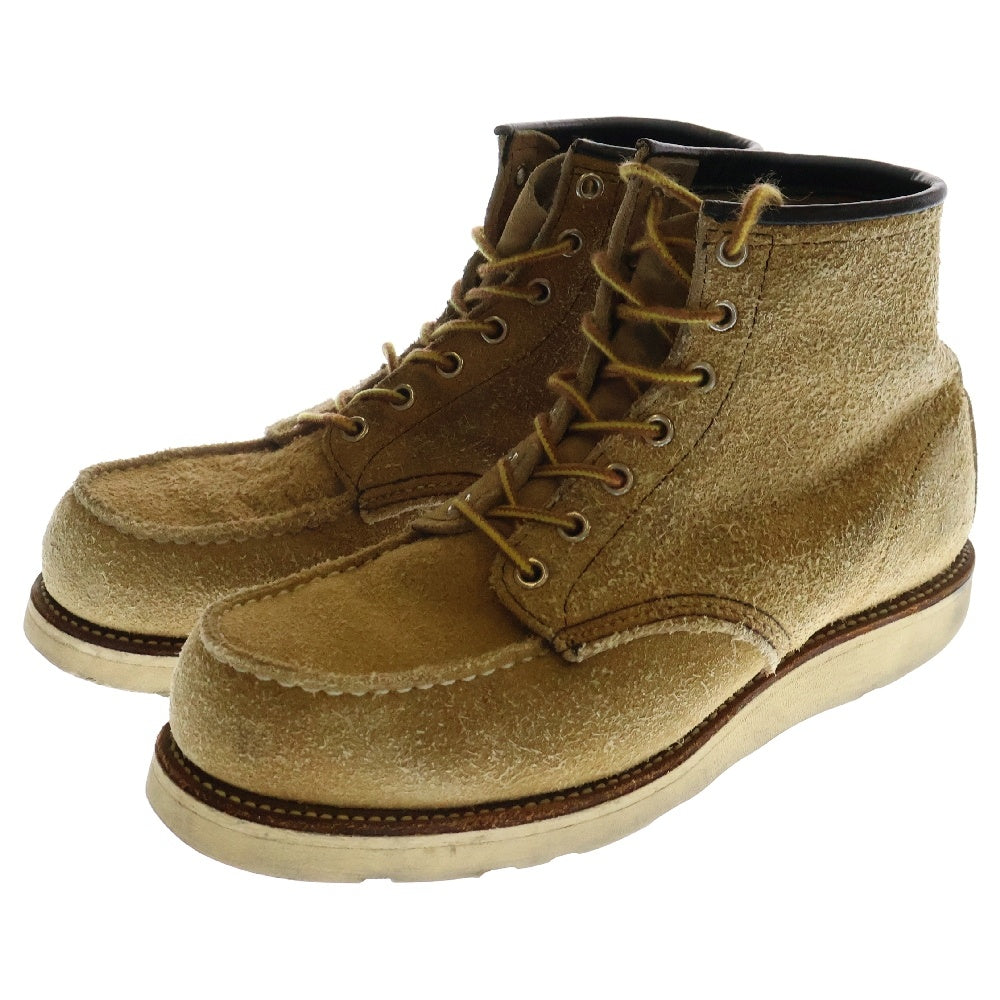 RED WING(レッド ウイング) 8173 羽タグ クラシック モック 6インチ スエード レースアップ ブーツ ベージュ