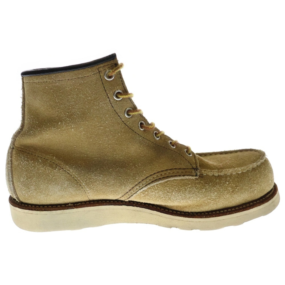 RED WING(レッド ウイング) 8173 羽タグ クラシック モック 6インチ スエード レースアップ ブーツ ベージュ