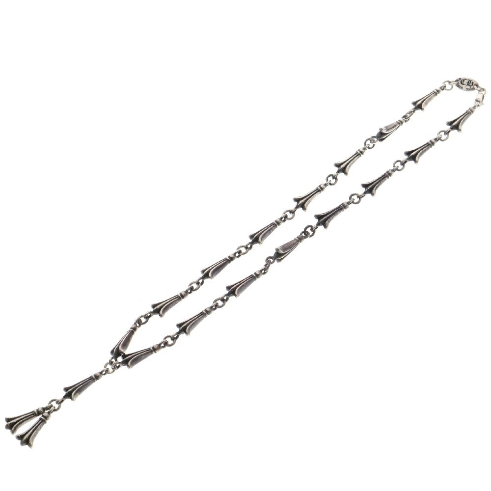 CHROME HEARTS(クロムハーツ) MINI CRSSTL LNK ミニクロステイル リンクネックレス 16inch シルバー
