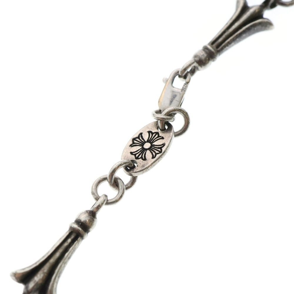 CHROME HEARTS(クロムハーツ) MINI CRSSTL LNK ミニクロステイル リンクネックレス 16inch シルバー