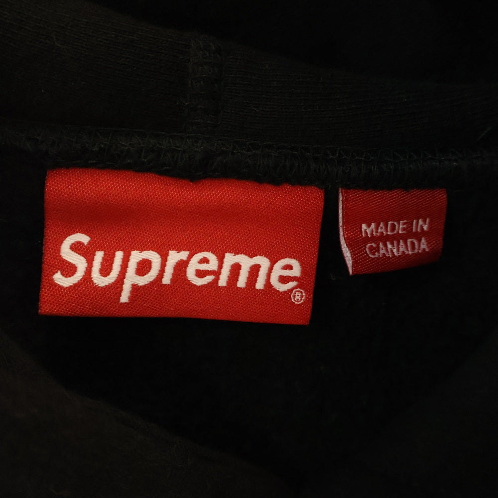 SUPREME(シュプリーム) 22AW Capital Hooded Sweatshirt キャピタル フーデッド スウェットシャツ 長袖 コットン フーディ プルオーバー パーカー ブラック