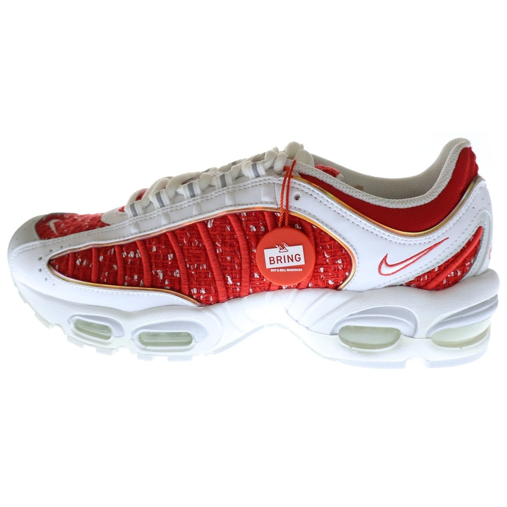 NIKE(ナイキ) 19SS ×SUPREME AIR MAX TAILWIND 4 シュプリーム エアマックス テイルウィンド ローカットスニーカー ホワイト/レッド US9/27cm AT3854-100