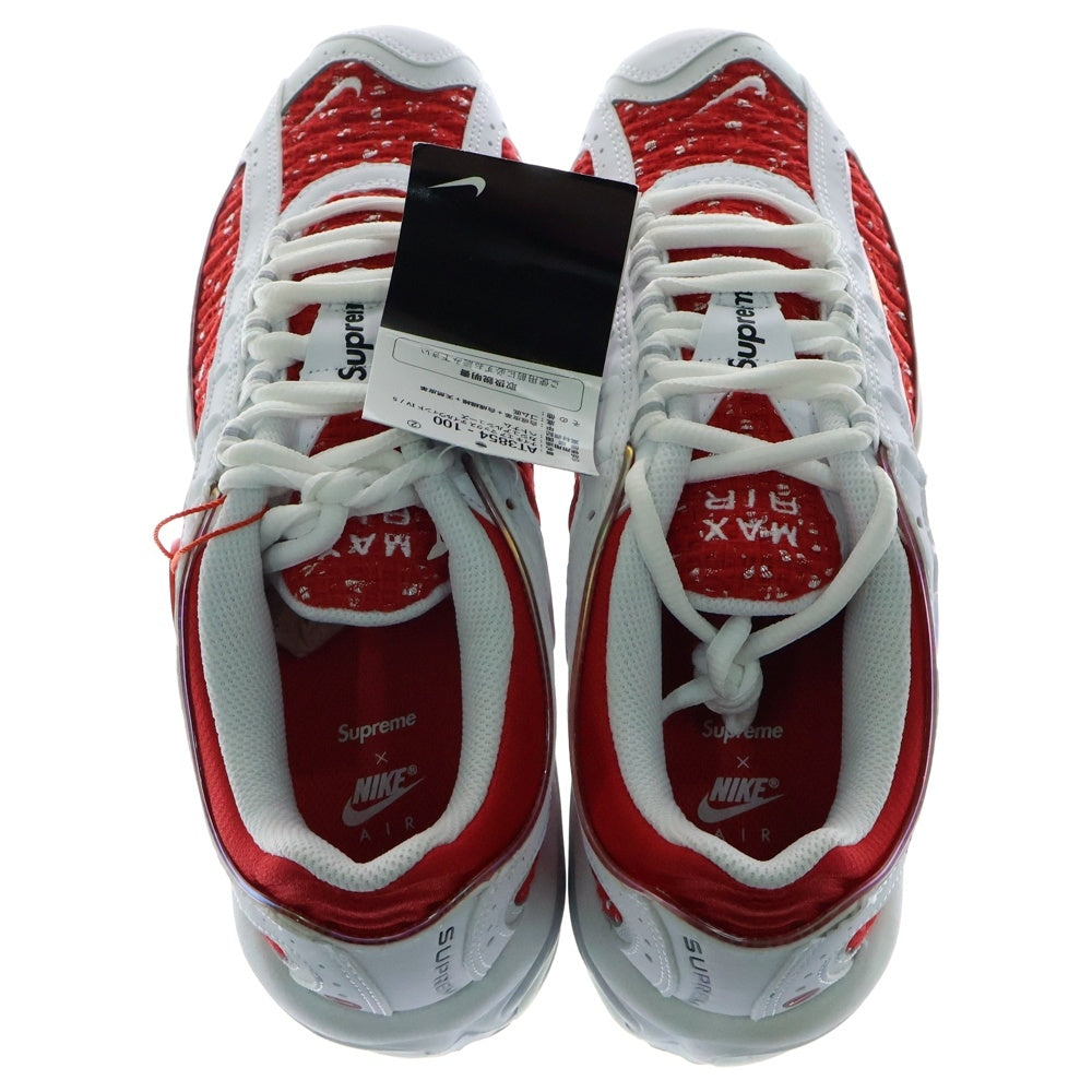 NIKE(ナイキ) 19SS ×SUPREME AIR MAX TAILWIND 4 シュプリーム エアマックス テイルウィンド ローカットスニーカー ホワイト/レッド US9/27cm AT3854-100
