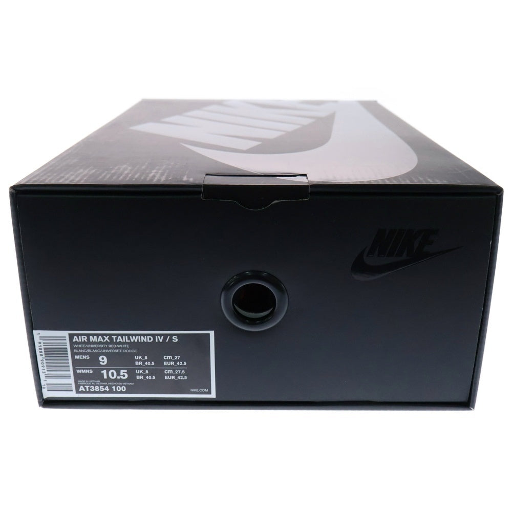 NIKE(ナイキ) 19SS ×SUPREME AIR MAX TAILWIND 4 シュプリーム エアマックス テイルウィンド ローカットスニーカー ホワイト/レッド US9/27cm AT3854-100
