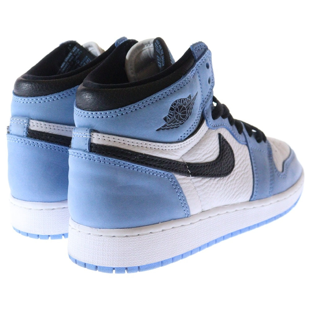 NIKE(ナイキ) GS AIR JORDAN 1 HIGH University Blue エアジョーダン 1 ハイカットスニーカー ユニバーシティブルー ホワイト レディース US6Y/24cm 575441-134