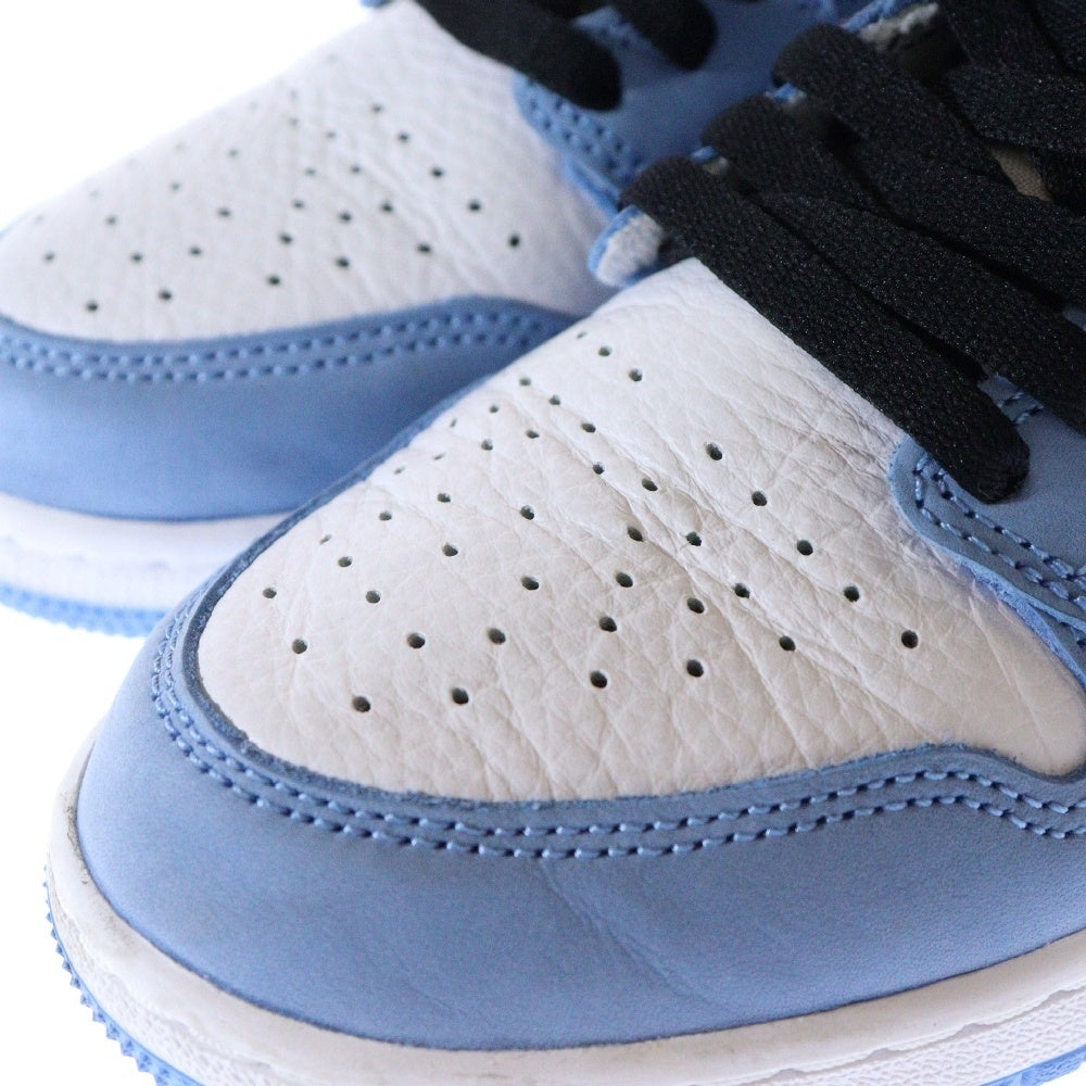 NIKE(ナイキ) GS AIR JORDAN 1 HIGH University Blue エアジョーダン 1 ハイカットスニーカー ユニバーシティブルー ホワイト レディース US6Y/24cm 575441-134