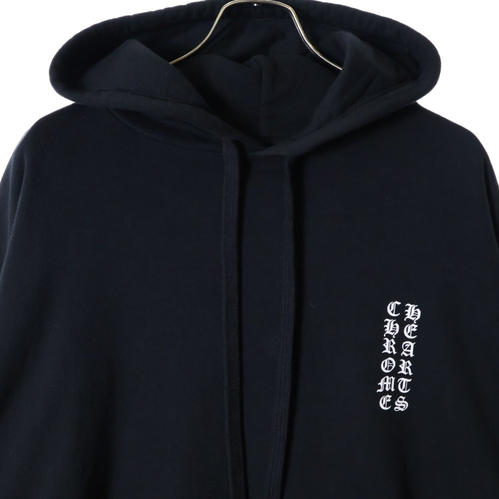 CHROME HEARTS(クロムハーツ) VERTICAL ARM LOGO HOODIE バーティカル アーム ロゴ フーディ プルオーバー スウェット パーカー ブラック