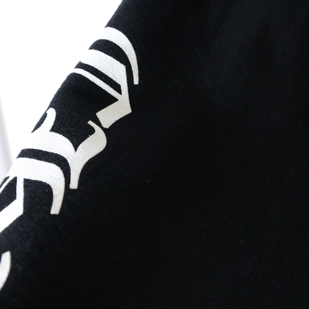 CHROME HEARTS(クロムハーツ) VERTICAL ARM LOGO HOODIE バーティカル アーム ロゴ フーディ プルオーバー スウェット パーカー ブラック