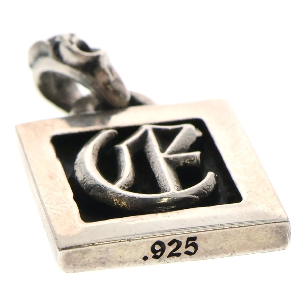 CHROME HEARTS(クロムハーツ) FRAMED LETTER BLOCK フレームド レターブロック E アルファベットチャーム ネックレストップ ペンダント シルバー