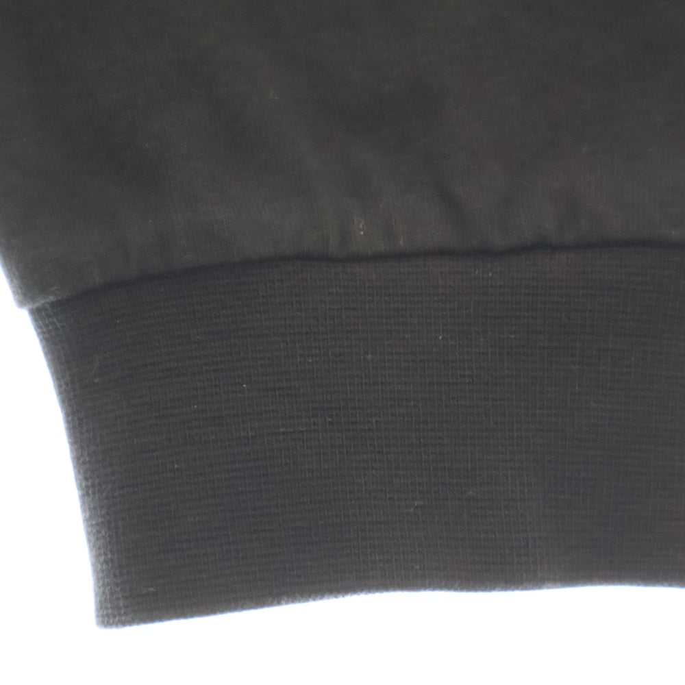 BALENCIAGA(バレンシアガ) SPANDEX LOGO L/S TEE スパンデックスプリント コットンストレッチ クルーネック 長袖Tシャツ カットソー ブラック 470125 TVK09