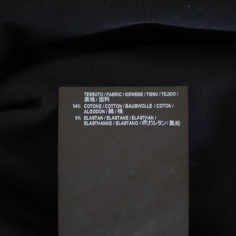 BALENCIAGA(バレンシアガ) SPANDEX LOGO L/S TEE スパンデックスプリント コットンストレッチ クルーネック 長袖Tシャツ カットソー ブラック 470125 TVK09