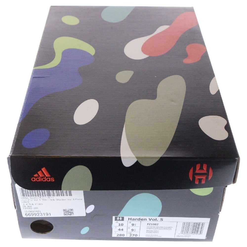 adidas(アディダス) HARDEN VOL.5 FLORAL ハーデン フローラル ローカットスニーカー グリーン/オレンジ US10/28.0cm FZ1082
