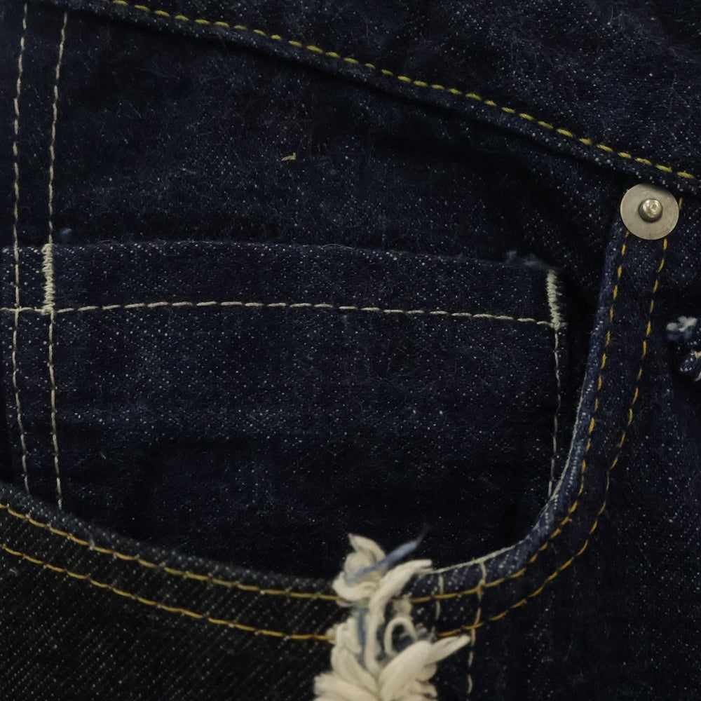 ROTOL(ロトル) 22AW FRANKEN 6POCKETS DENIM フランケン 切替デザイン 6ポケット ワイドフィット デニムパンツ インディゴ R22WPSK07