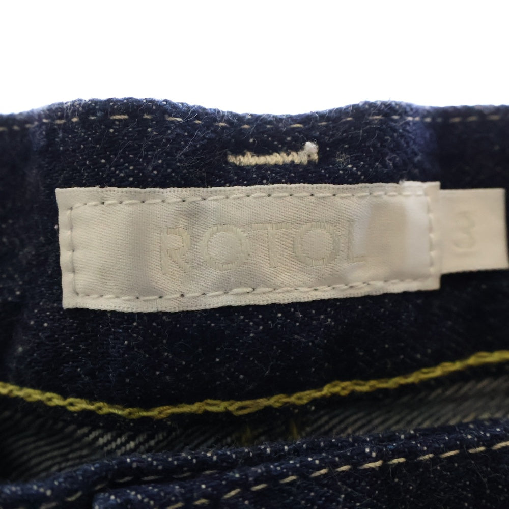 ROTOL(ロトル) 22AW FRANKEN 6POCKETS DENIM フランケン 切替デザイン 6ポケット ワイドフィット デニムパンツ インディゴ R22WPSK07