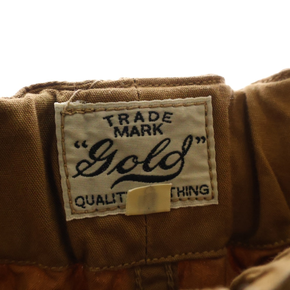 GOLD(ゴールド) COTTON WEATHER OVER PANTS コットン ウェザー カーゴ オーバーパンツ ブラウン GL41884