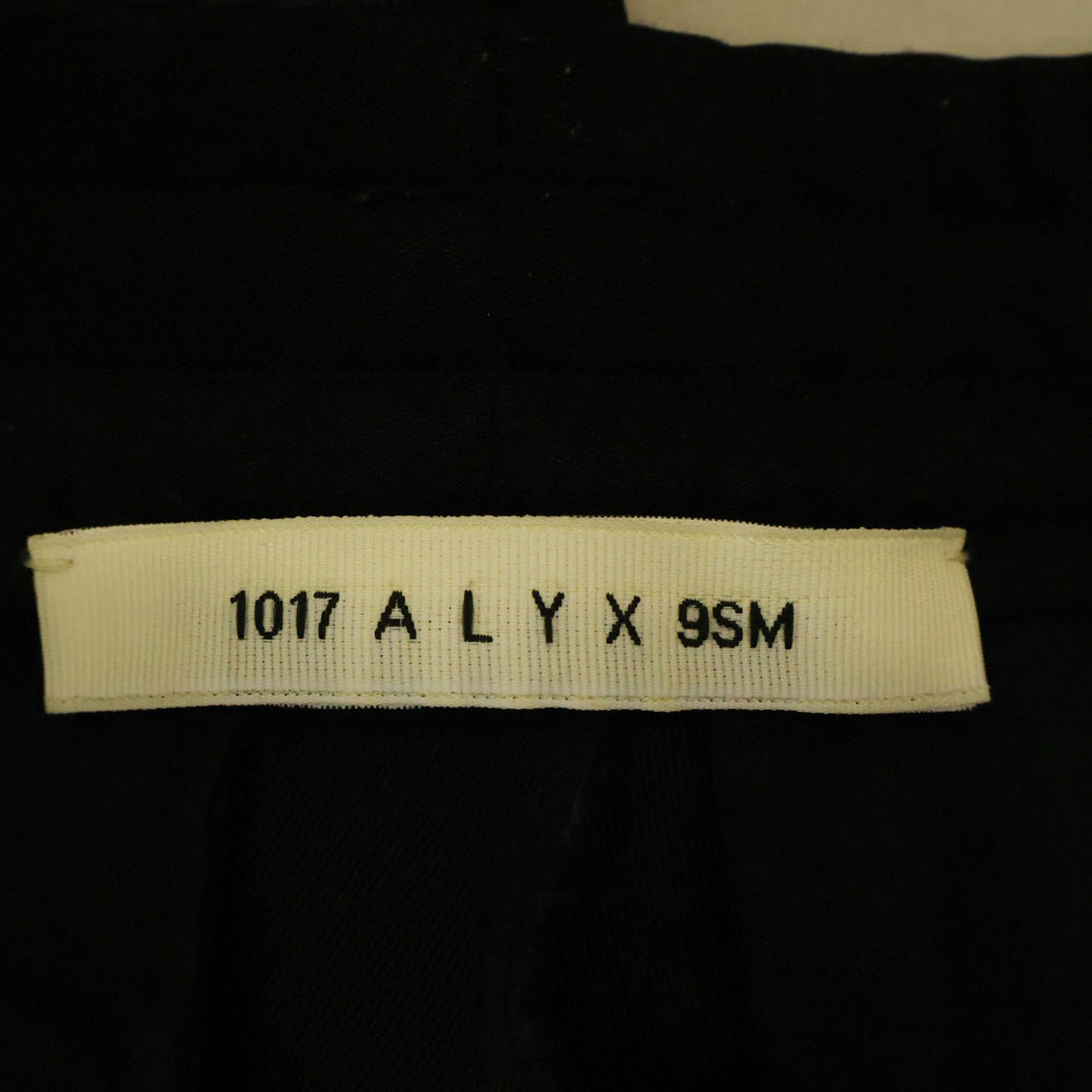 1017 ALYX 9SM(アリクス) サイドライン コースターバックル トラックパンツ ブラック