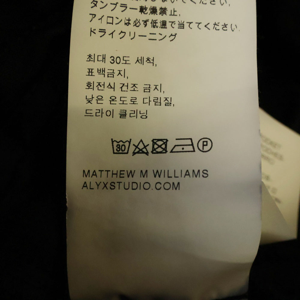 1017 ALYX 9SM(アリクス) サイドライン コースターバックル トラックパンツ ブラック