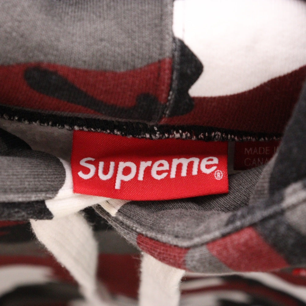 SUPREME(シュプリーム) 23AW Small Box Drawcord Hooded Sweatshirt スモール ボックス ドローコード カモ柄 プルオーバースウェットパーカー マルチ