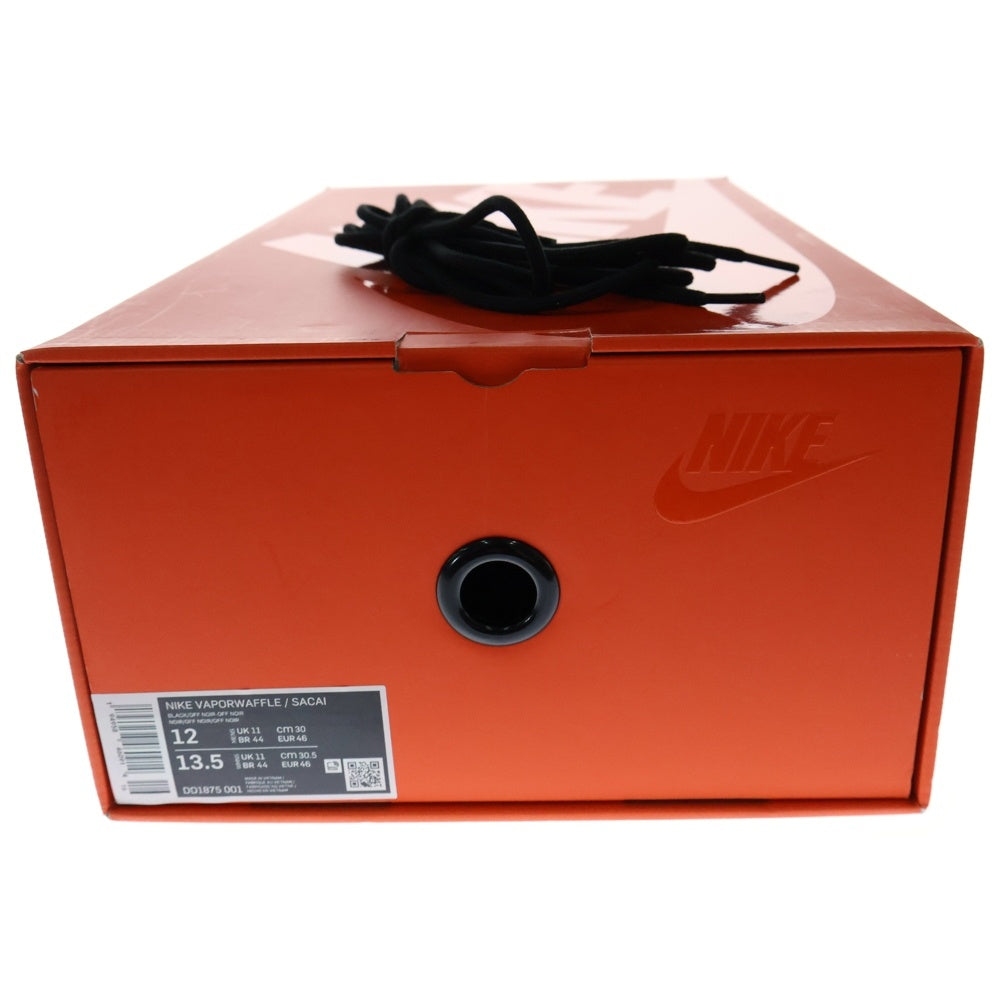 NIKE(ナイキ) ×sacai VAPOR WAFFLE BLACK GUM サカイ ヴェイパーワッフル ブラックガム ローカットスニーカー US12/30cm ブラック DD1875-001
