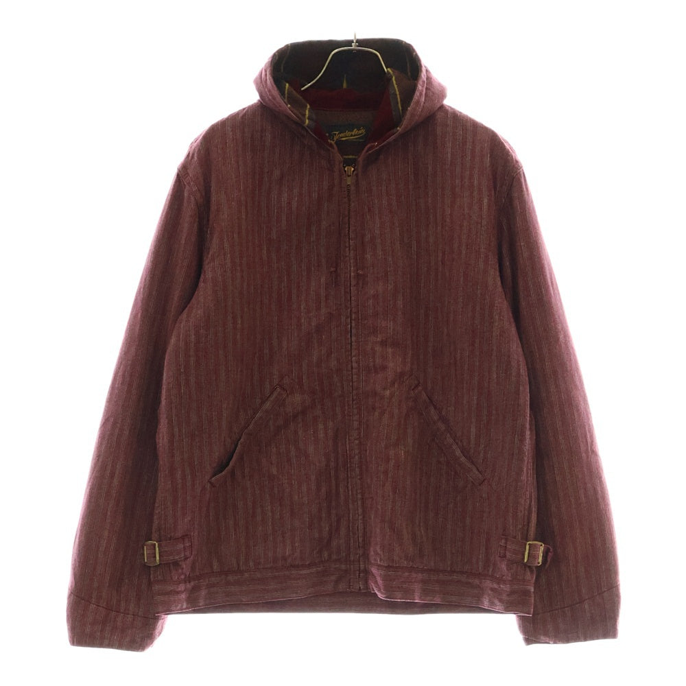 TENDERLOIN(テンダーロイン) T-COVERT HOODED ブランケットライナー フーデッド コットン ジップアップジャケット レッド