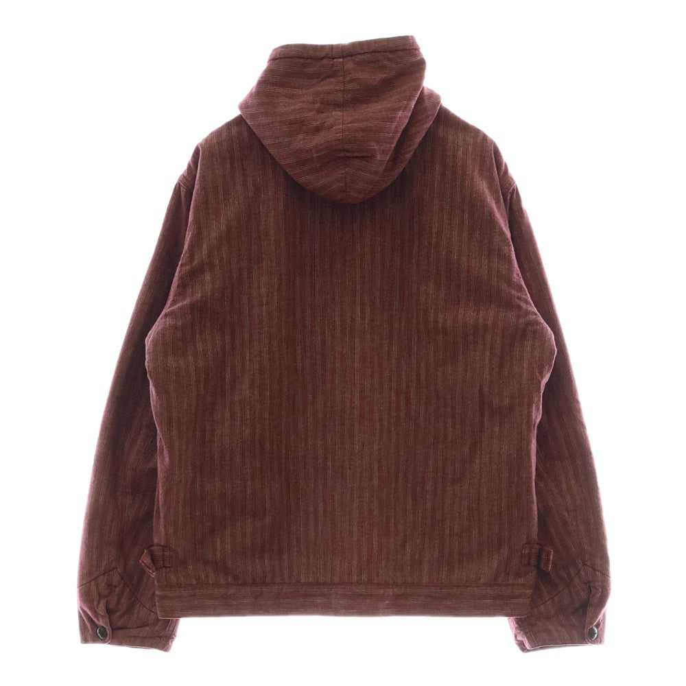 TENDERLOIN(テンダーロイン) T-COVERT HOODED ブランケットライナー フーデッド コットン ジップアップジャケット レッド