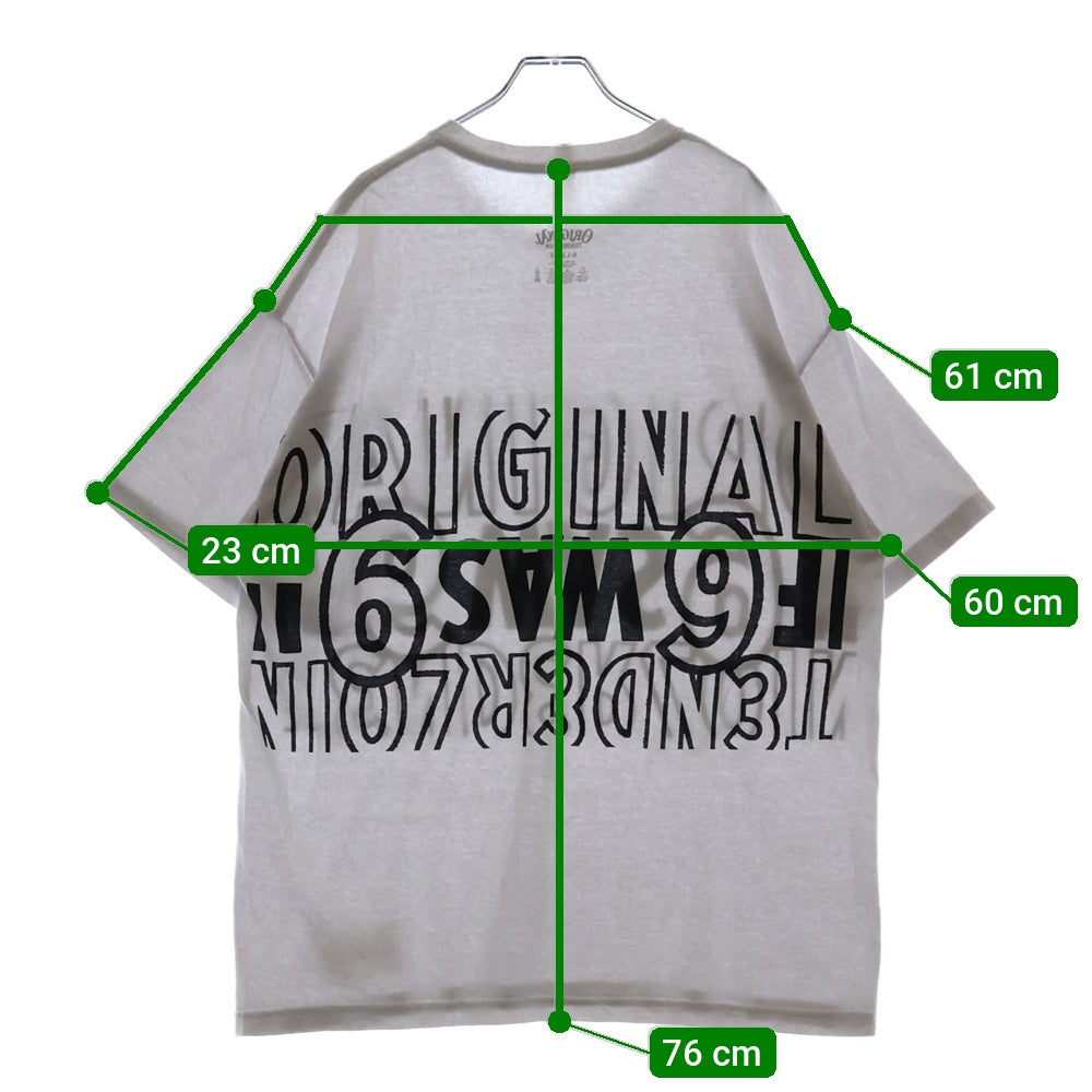 TENDERLOIN(テンダーロイン) TEE 3A ロゴプリント ショートスリーブカットソー 半袖Tシャツ ホワイト