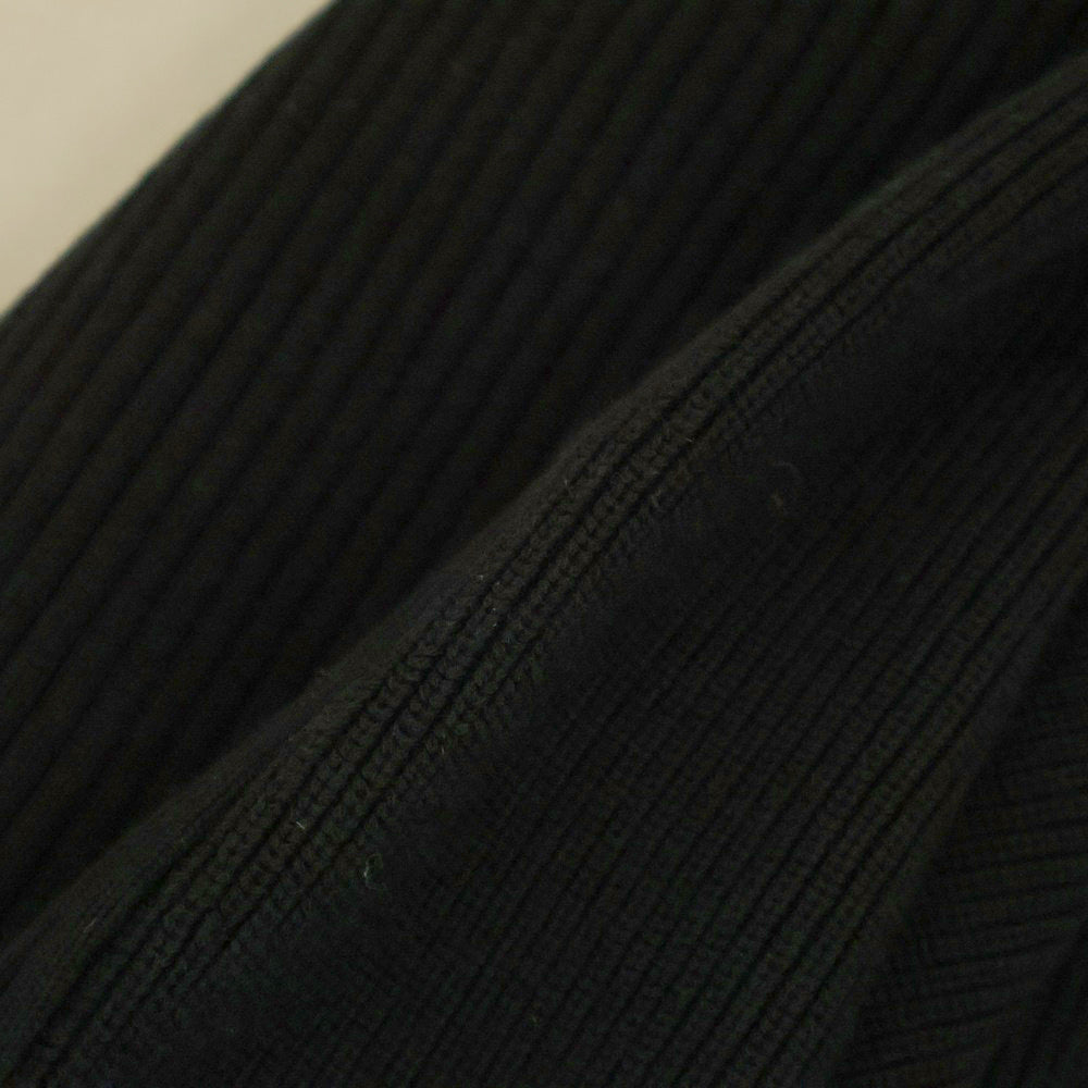 Sacai(サカイ) 22SS MOC-KNECK LAYERED COTTON KNIT PULLOVER モックネック レイヤード コットンニット プルオーバー ハイネックセーター ブラック レディース 22-06077