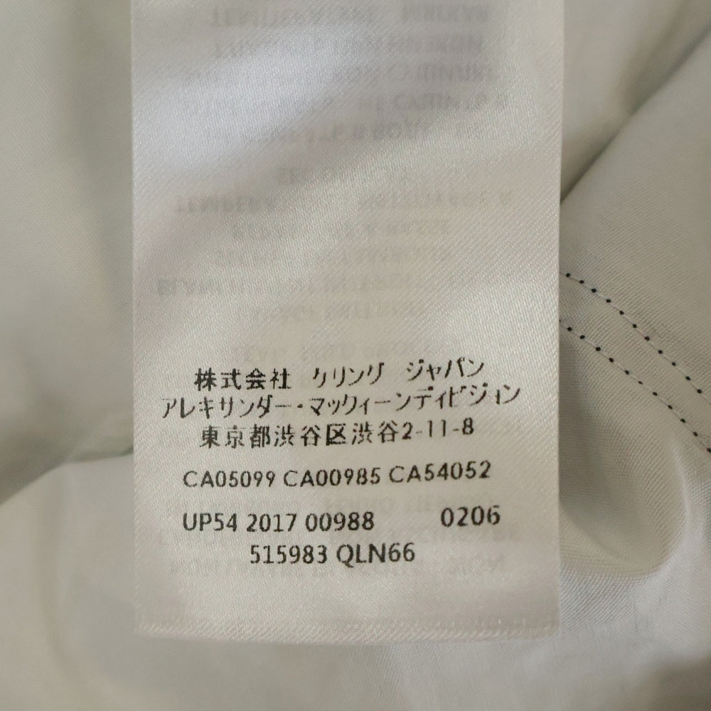 Alexander McQueen(アレキサンダーマックイーン) レギュラーカラー アンサンブル切り替え ロングスリーブ 長袖シャツ ブラック/ホワイト 515983