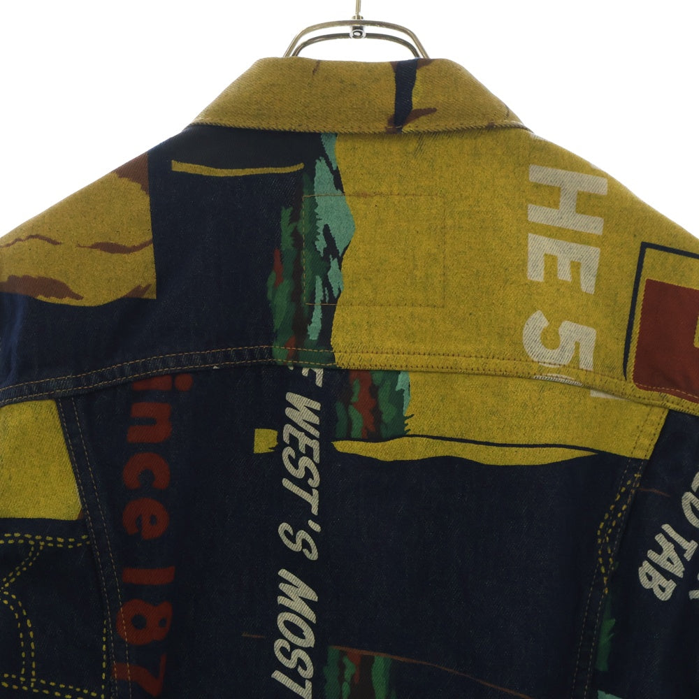 Levi's(リーバイス) 150周年記念 バナープリント ビッグE デニム トラッカージャケット マルチカラー 72334-0689