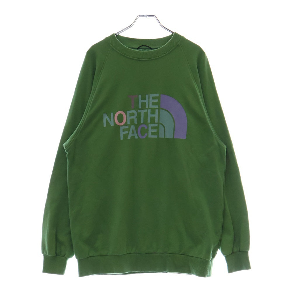 THE NORTH FACE(ザノースフェイス) ×CLOT Graphic Crewneck クロット 両面プリントロゴプリント クルーネック スウェット トレーナー グリーン NF0A873F