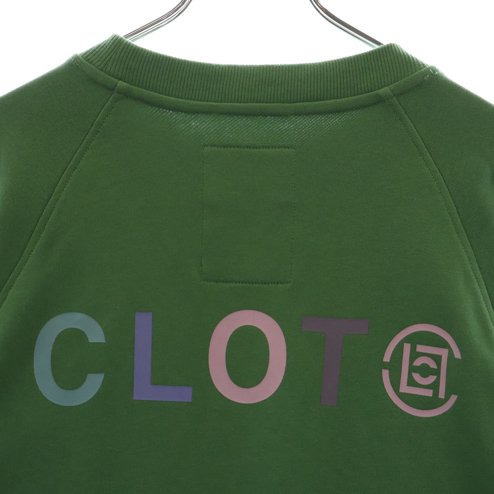 THE NORTH FACE(ザノースフェイス) ×CLOT Graphic Crewneck クロット 両面プリントロゴプリント クルーネック スウェット トレーナー グリーン NF0A873F