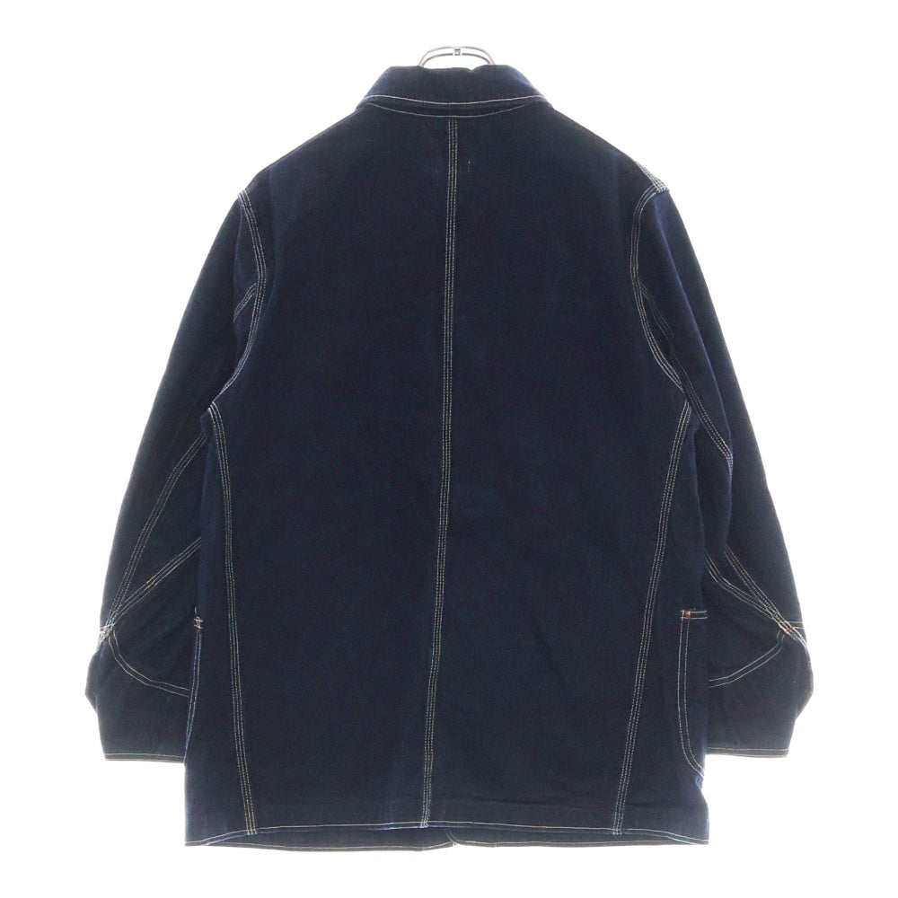 WING ROCK(ウィングロック) HAND-CRAFTED フロントロゴパッチ デニム カバーオール ジャケット インディゴ