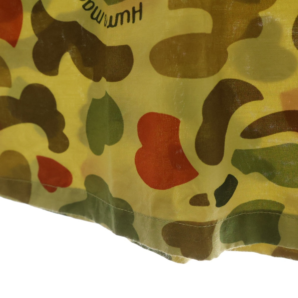 HUMAN MADE(ヒューマンメイド) DUCK CAMO SHIRT ダック カモ柄 レーヨン 半袖開襟シャツ アロハシャツ カーキ/ブラウン