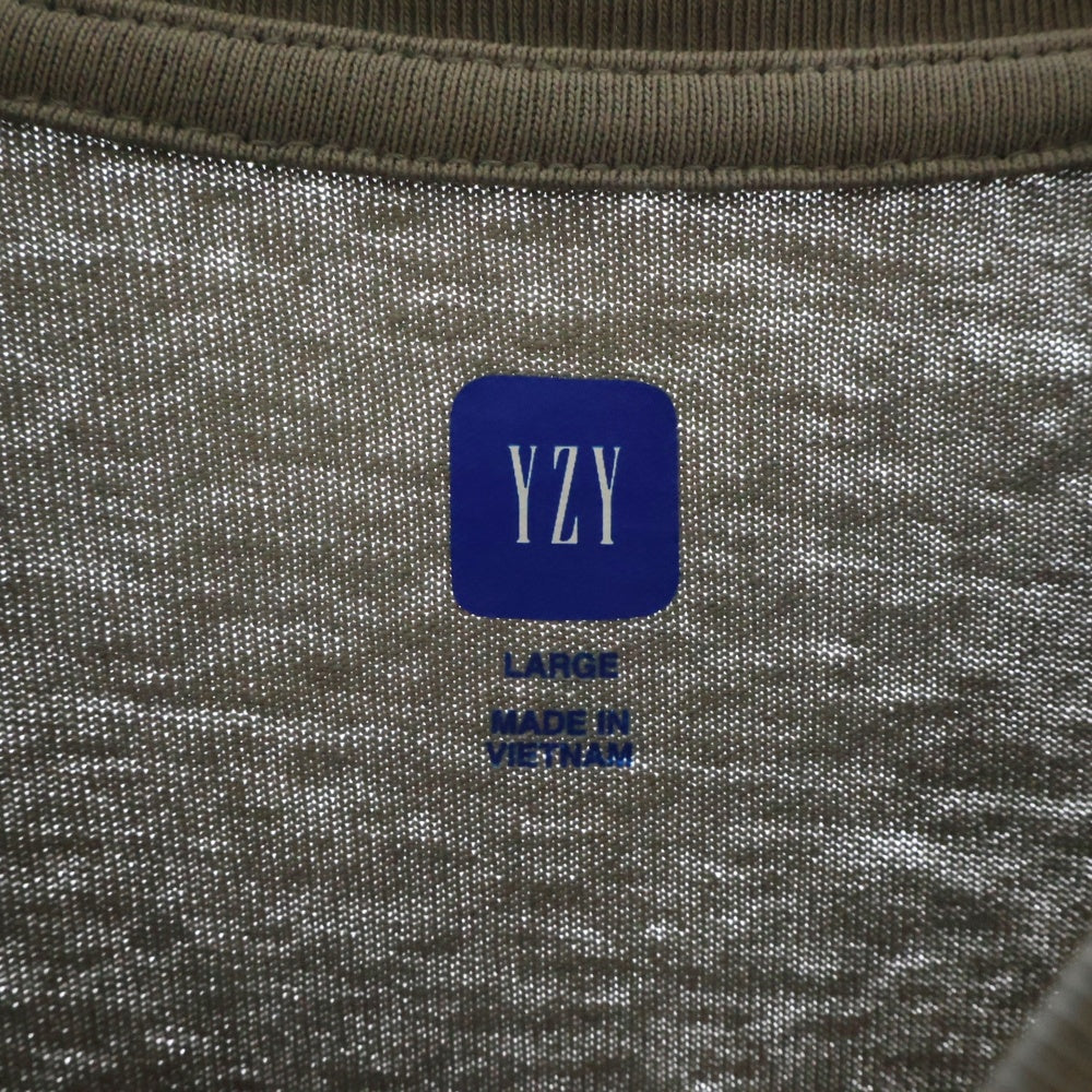 YEEZY GAP(イージーギャップ) クルーネック長袖Tシャツ カットソー グレー 537288-03-1