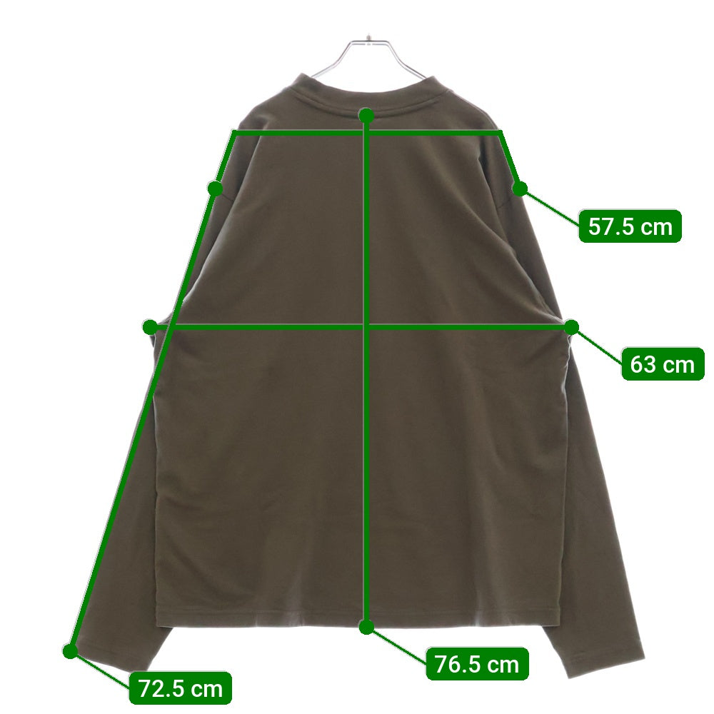 YEEZY GAP(イージーギャップ) クルーネック長袖Tシャツ カットソー グレー 537288-03-1