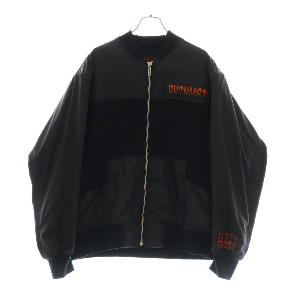 cvtvlist(カタリスト) 23AW CTLS GENERAL BZ ROYAL FLASH ロイヤルフラッシュ別注 ロゴパッチ ジェネラルブルゾン ボンバージャケット ブラック 230109RF02