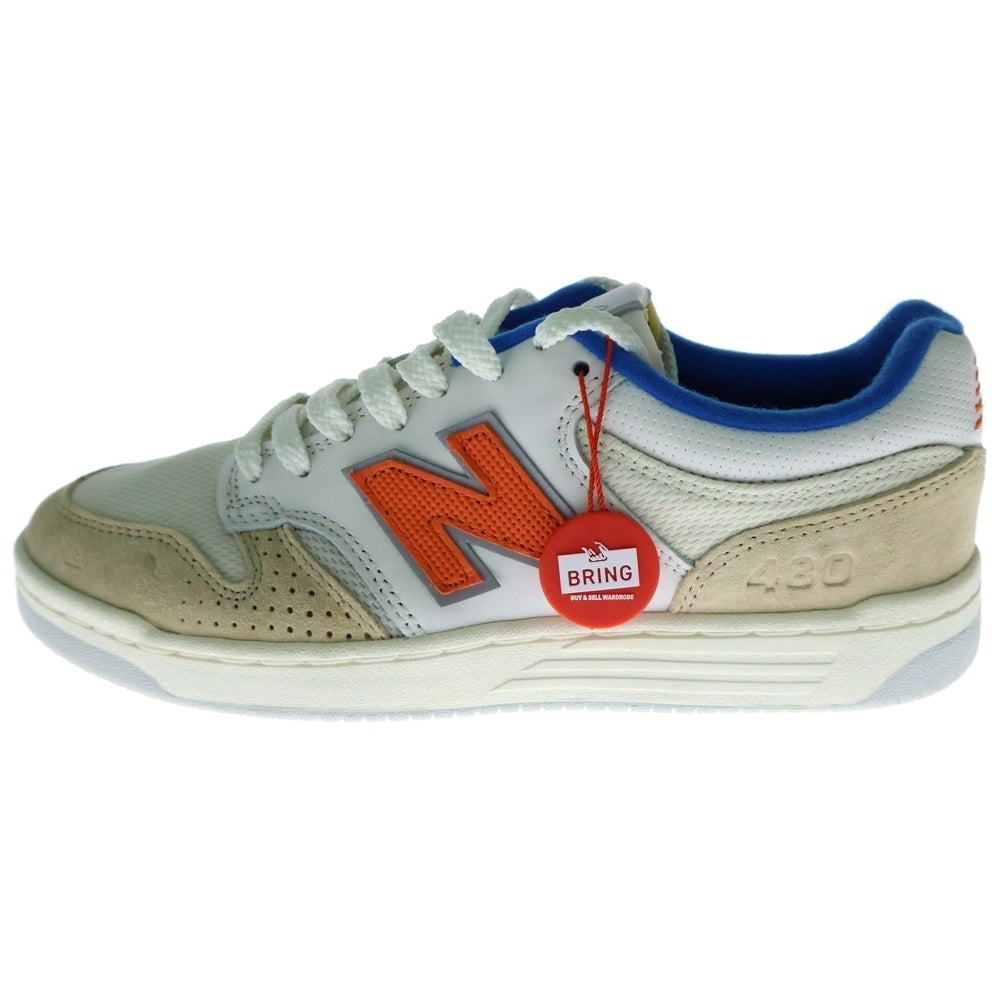 New Balance(ニューバランス) ×KITH Numeric 480 Madison Square Garden ヌメリック480 マディソンスクエアガーデン ローカットスニーカー ホワイト/オレンジ US9/27cm NM480NYC