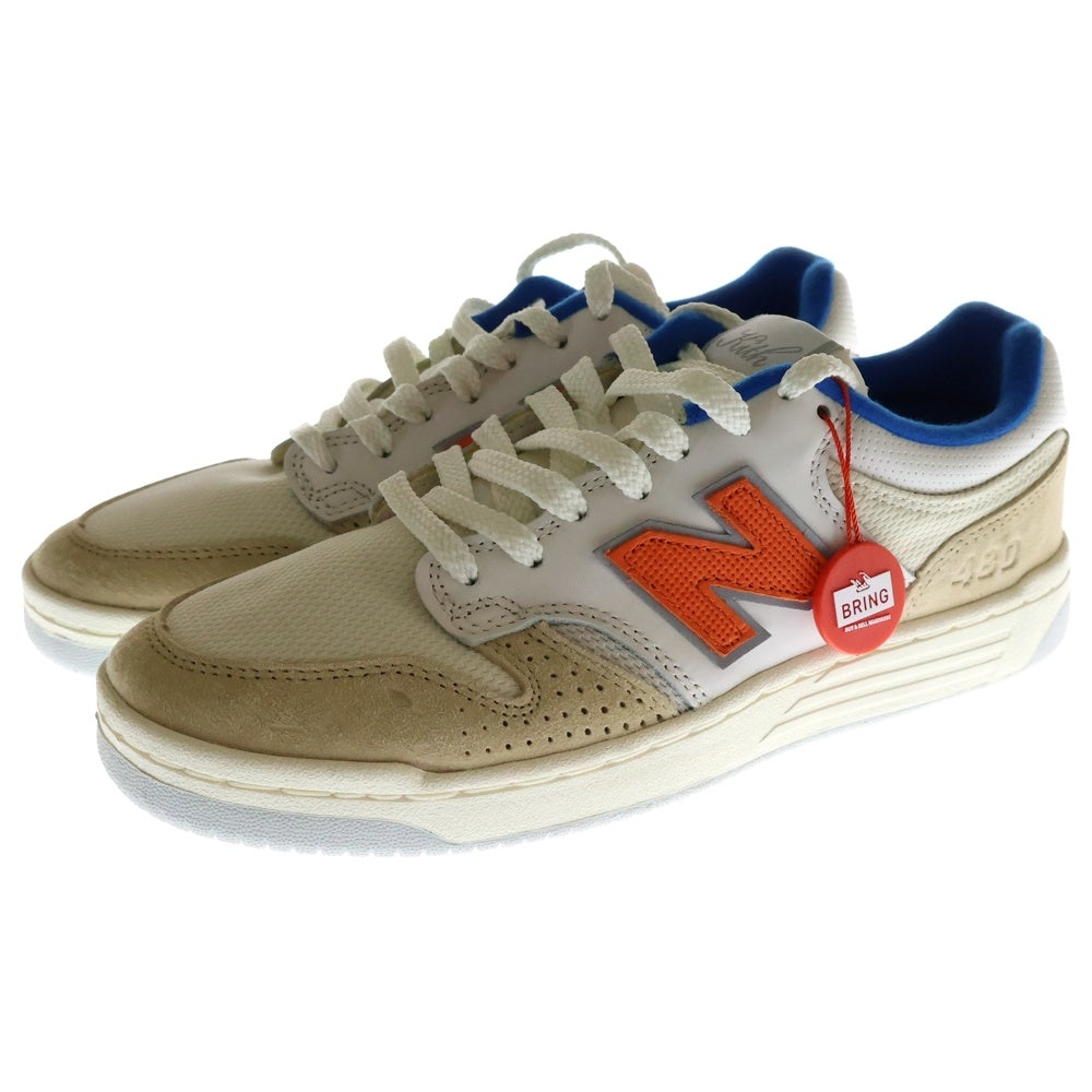 New Balance(ニューバランス) ×KITH Numeric 480 Madison Square Garden ヌメリック480 マディソンスクエアガーデン ローカットスニーカー ホワイト/オレンジ US9/27cm NM480NYC