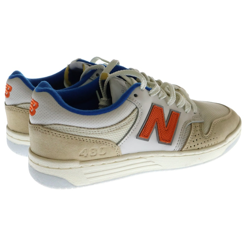New Balance(ニューバランス) ×KITH Numeric 480 Madison Square Garden ヌメリック480 マディソンスクエアガーデン ローカットスニーカー ホワイト/オレンジ US9/27cm NM480NYC