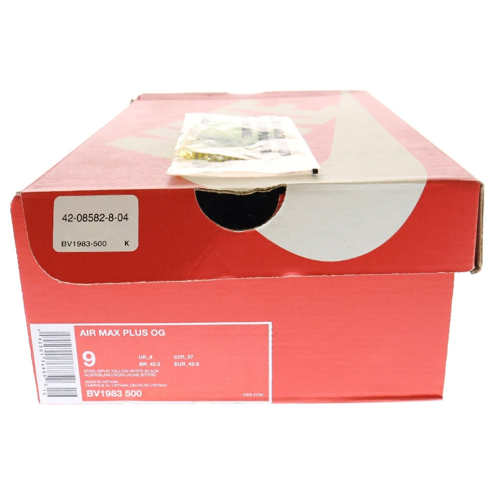 NIKE(ナイキ) AIR MAX PLUS OG エアマックスプラス ローカットスニーカー イエロー/ネイビー US9/27.0cm BV1983-500