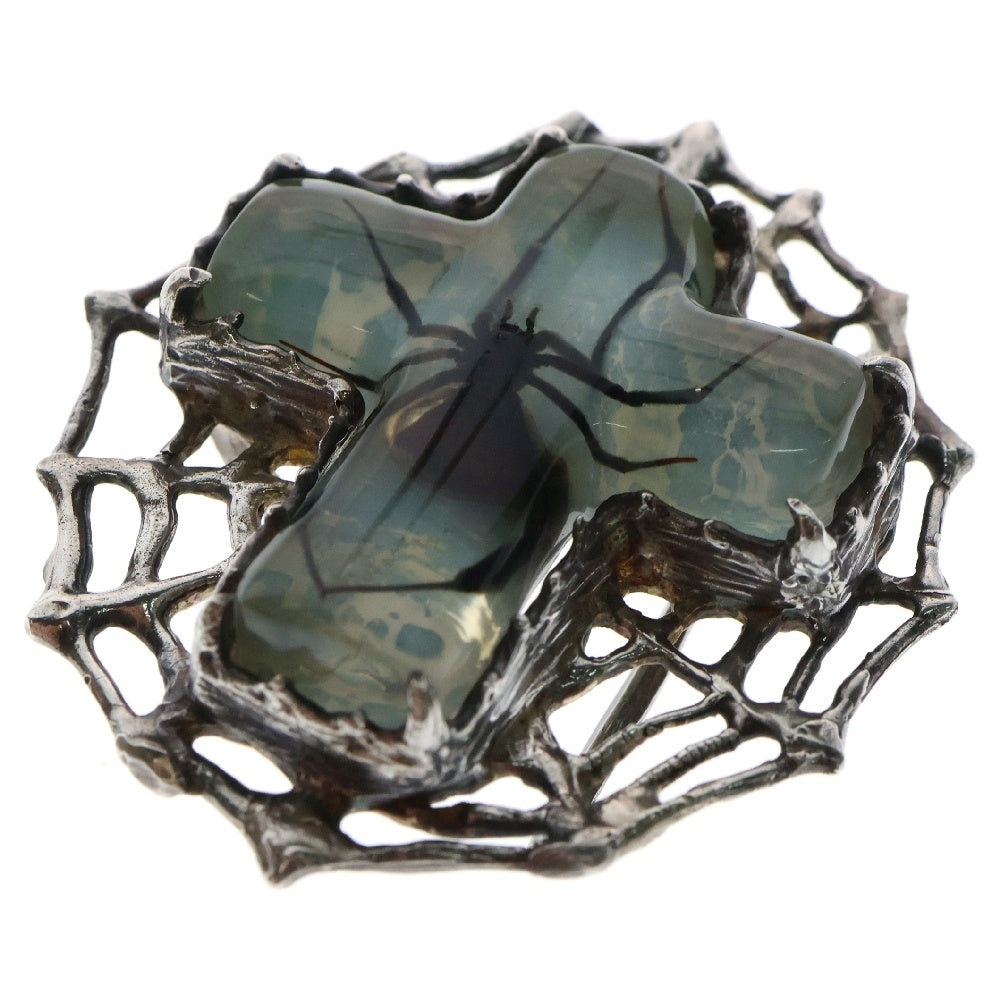 MFM(エムエフエム) LARGE CROSS BELT BUCKLE ラージ クロス スパイダー ベルトバックル ライトブルー/シルバー