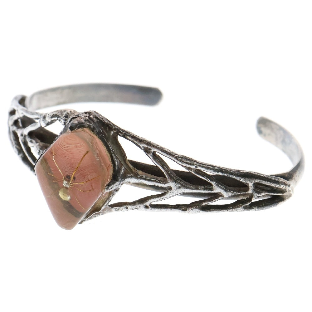 MFM(エムエフエム) DIA BANGLE ダイヤ スパイダー バングル ブレスレット ピンク/シルバー