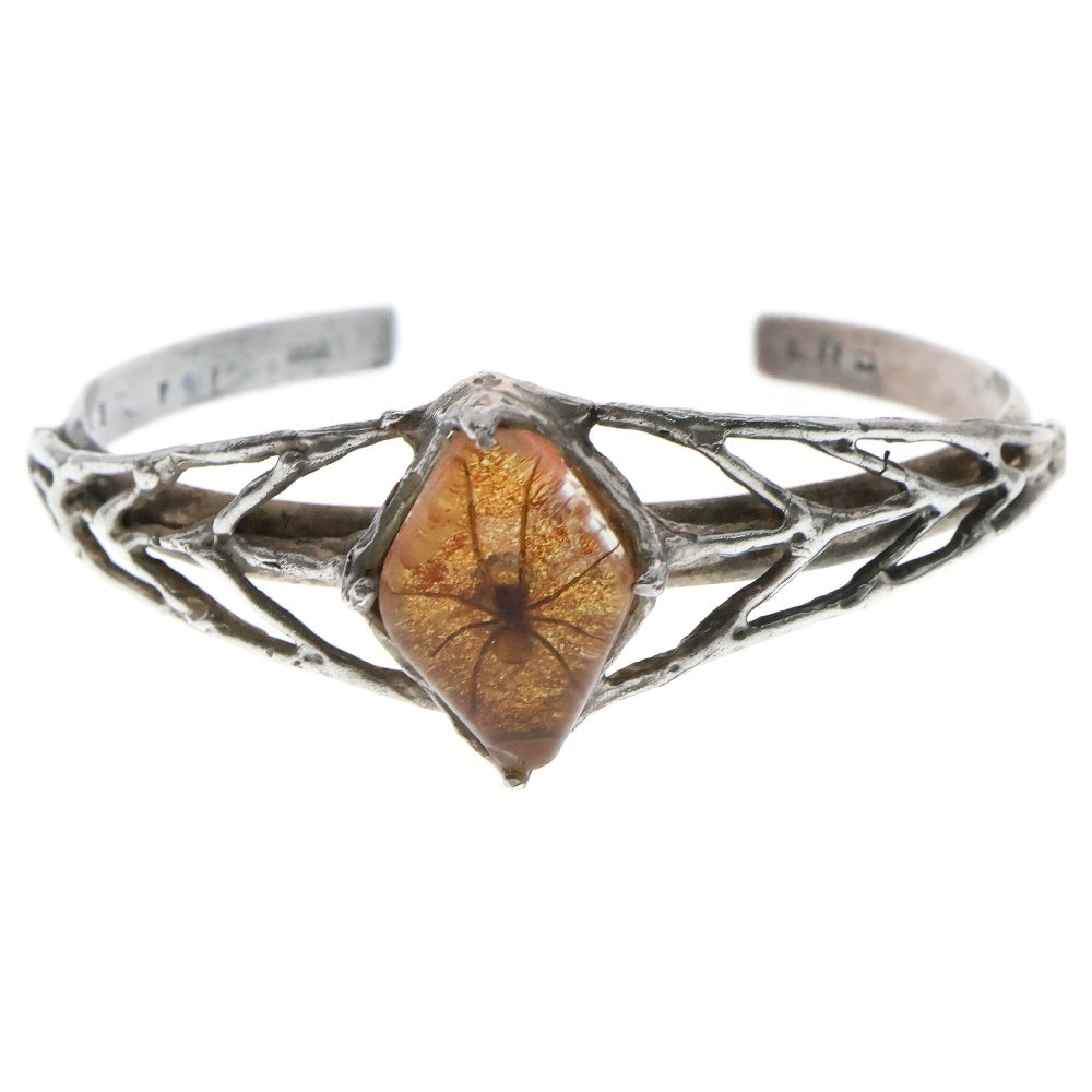 MFM(エムエフエム) DIA BANGLE ダイヤ スパイダー バングル ブレスレット オレンジ/シルバー