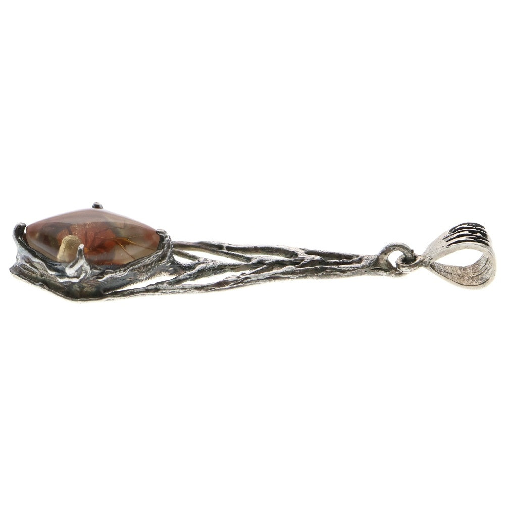 MFM(エムエフエム) DIA WEB PENDANT NECKLACE ダイヤ スパイダー ウェブ ペンダントトップ ネックレス オレンジ/シルバー