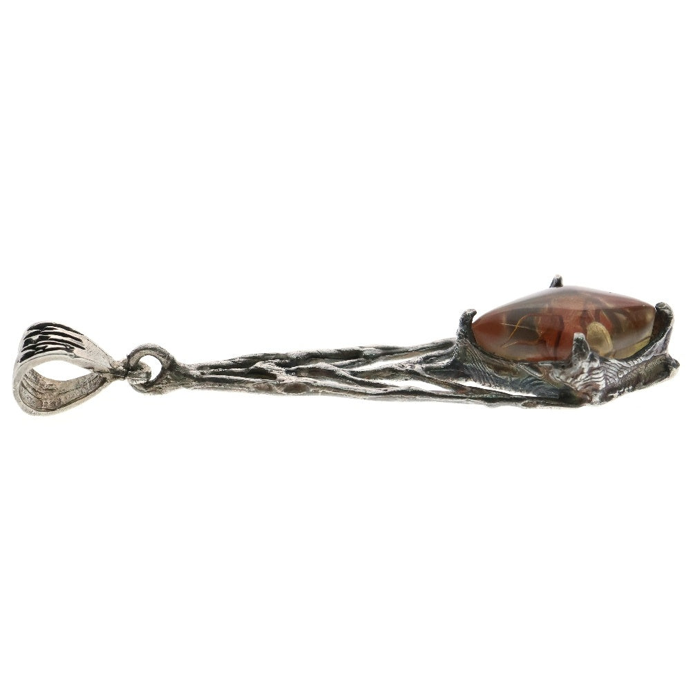 MFM(エムエフエム) DIA WEB PENDANT NECKLACE ダイヤ スパイダー ウェブ ペンダントトップ ネックレス オレンジ/シルバー